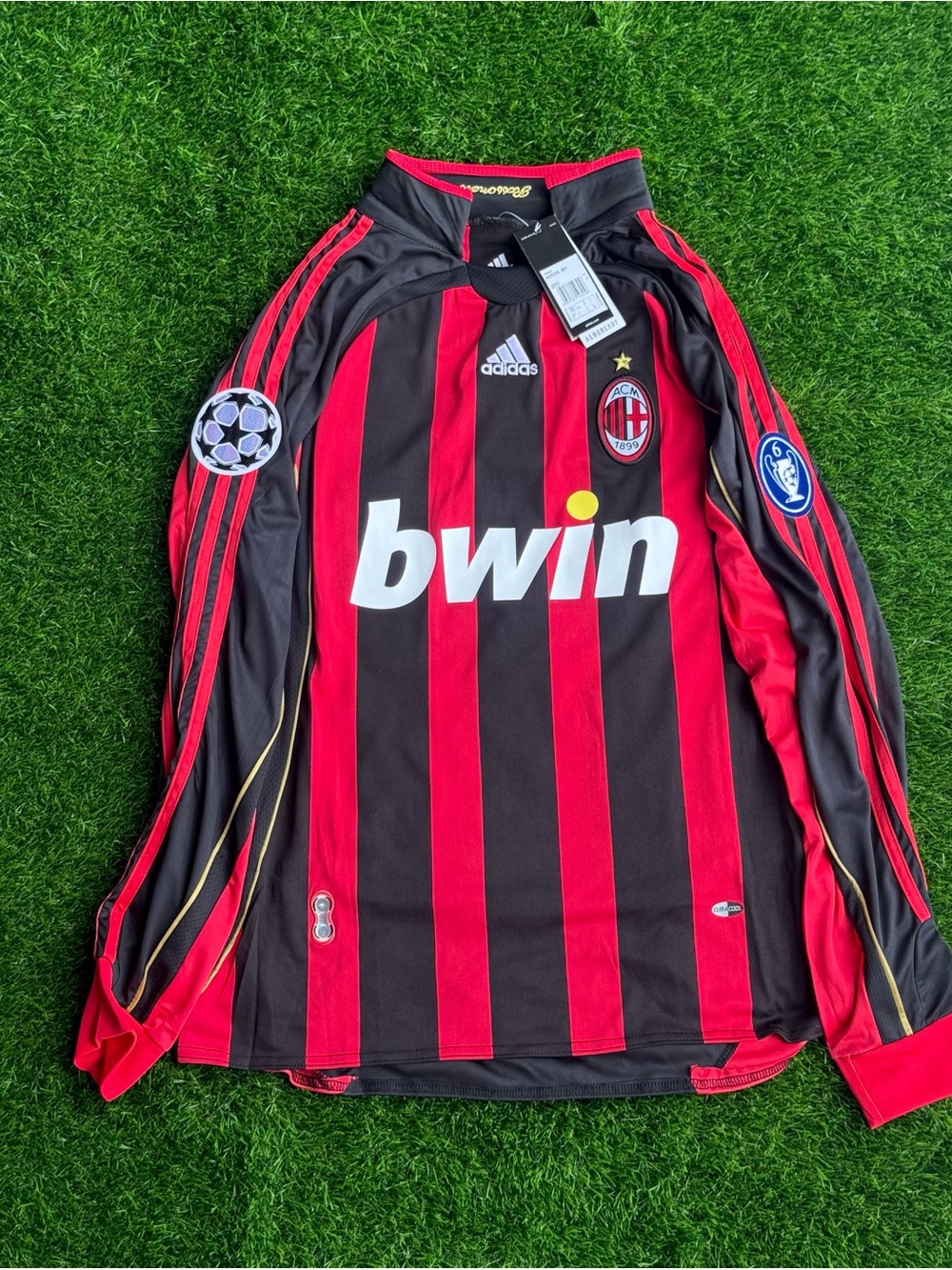 Kaka #22 Large 2006/2007 Home Retro Jersey Italy Soccer L Black Longsleeve